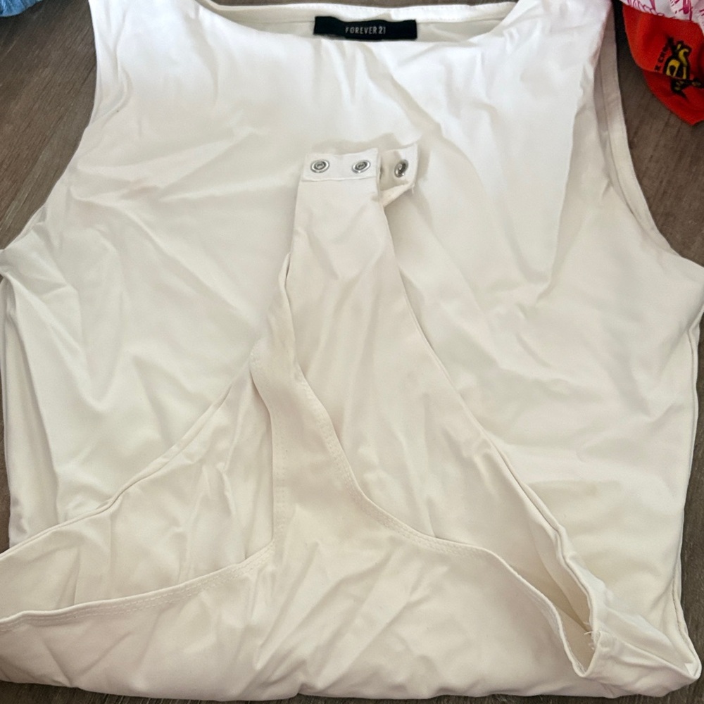 Forever 21 Cream Bodysuit